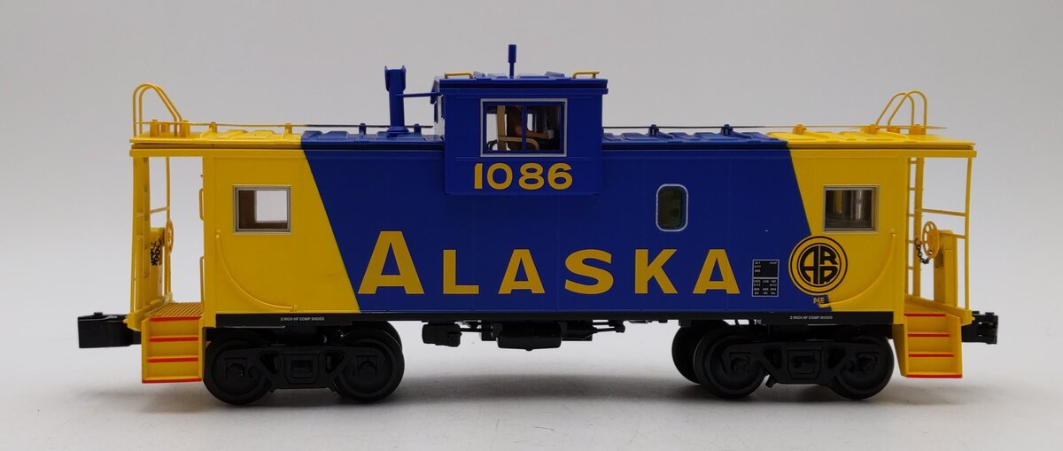 Lionel 1926890 O Gauge Alaska Railroad CupolaCam Wide Vision Caboose #1086 LN/Box