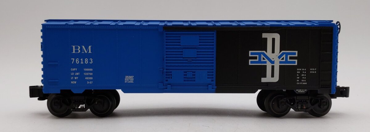 Lionel 6-25307 O Gauge Boston & Maine Boxcar #76183 LN/Box