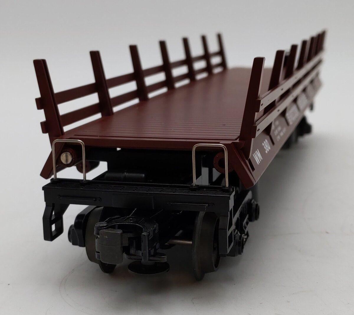 MTH 30-7648 O Gauge Western Maryland Operating Log Car w/ Logs #380 LN/Box