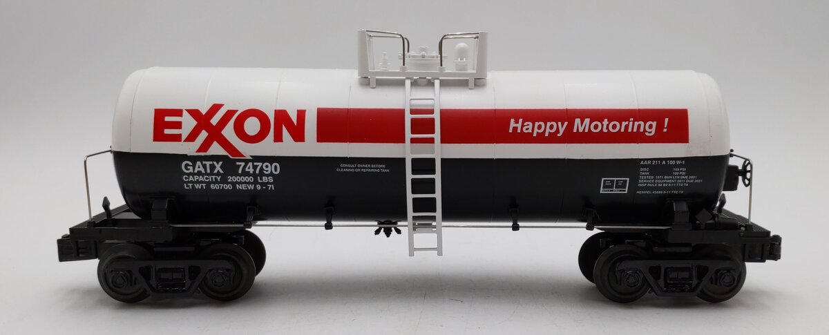 MTH 30-73559 O Exxon Modern Tank Car #74790 LN/Box