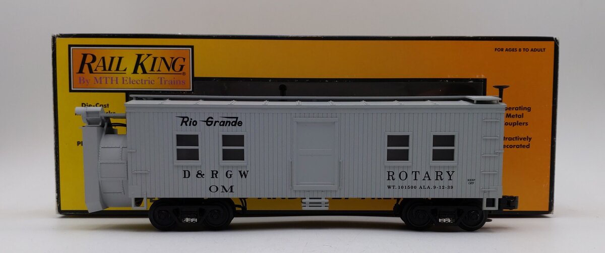 MTH 30-2123 O Gauge Denver & Rio Grande Western Rotary Snow Plow LN/Box