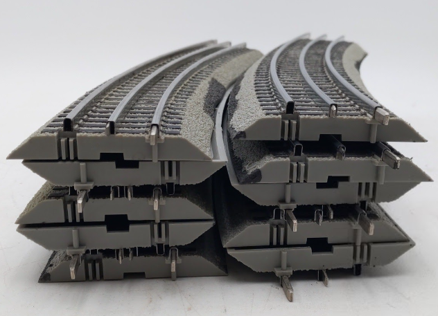 Lionel 6-12041 O Gauge FasTrack O72 Full Curve Track [10] VG