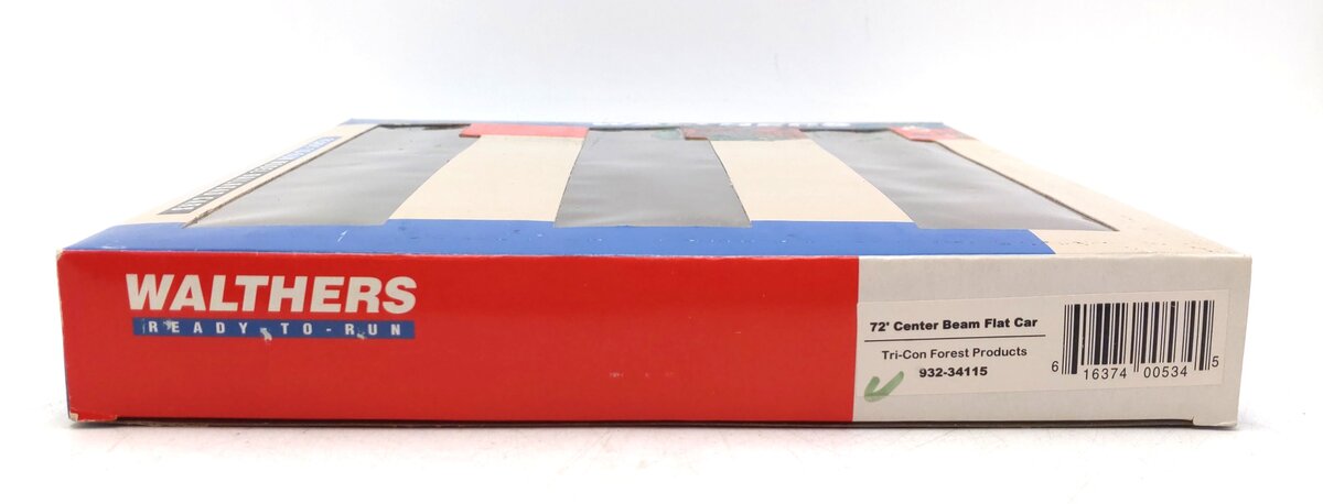Walthers 932-34115 HO Tri-Con Forest Products 72' Centerbeam Flatcars (Set of 3) LN/Box