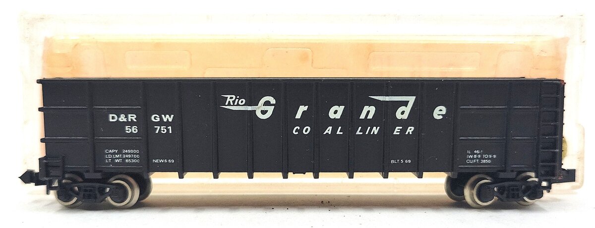 Roundhouse 8103 N Denver & Rio Grande Western Thrall Coal Gondola #56751 LN/Box