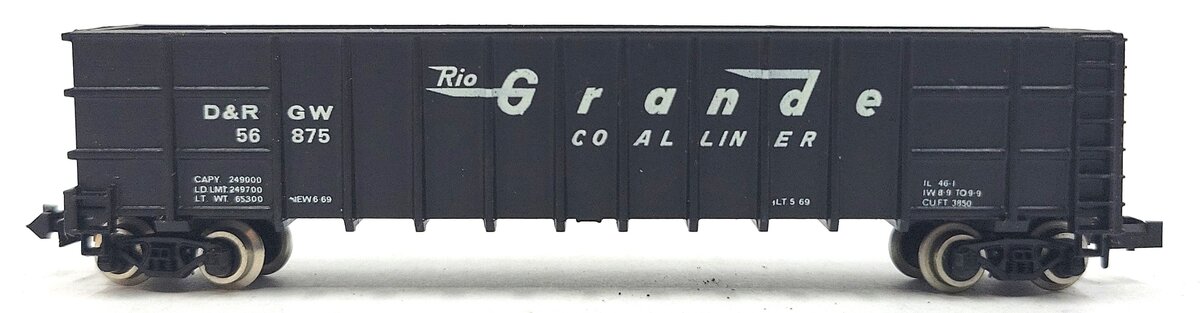 Roundhouse 8103 N Denver & Rio Grande Western Thrall Coal Gondola #56875 LN/Box