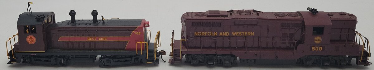 HO Assorted Belt Line & Norfolk and Western Diesel Locomotives #500,108 [2] EX