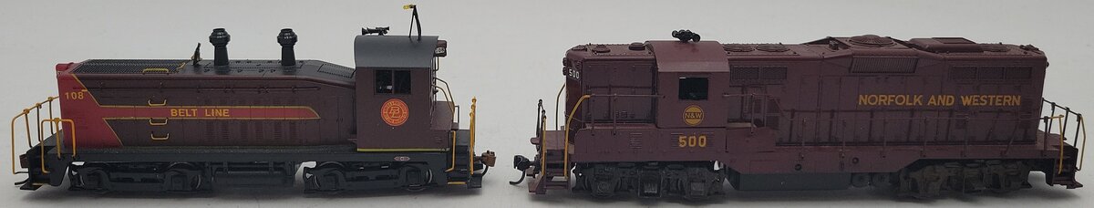 HO Assorted Belt Line & Norfolk and Western Diesel Locomotives #500,108 [2] EX