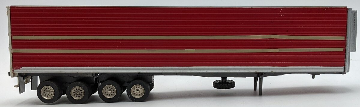 Tonkin 1:50 Diecast 4 Axle Reefer Trailer Red VG