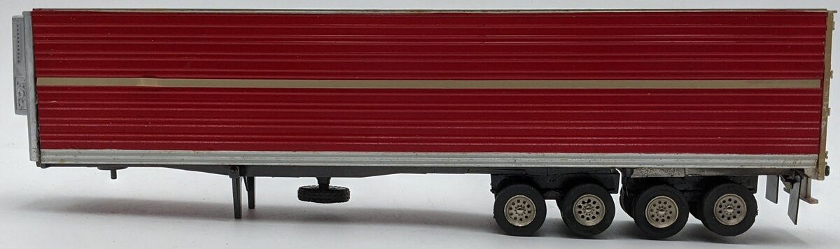Tonkin 1:50 Diecast 4 Axle Reefer Trailer Red VG