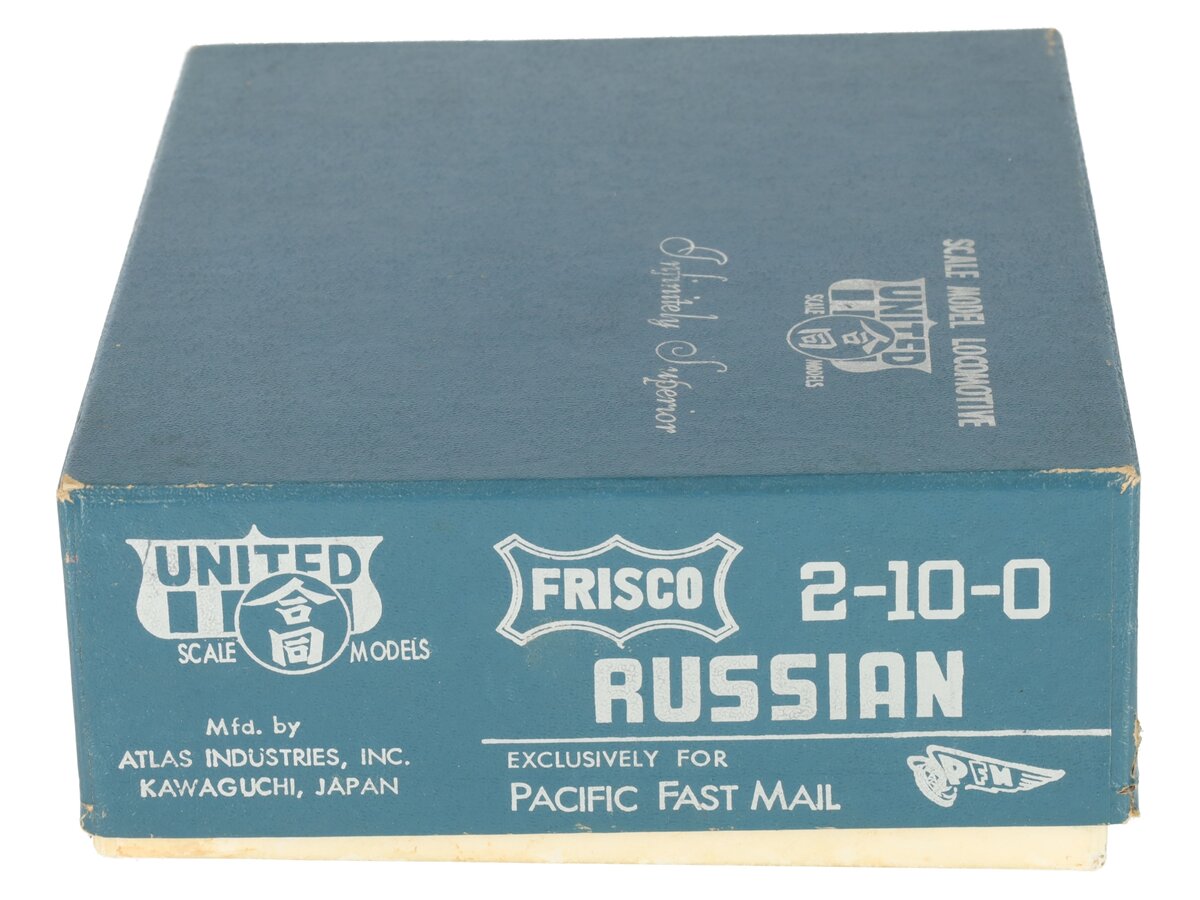 United Scale Models HO BRASS Frisco 2-10-0 Russian Steam Engine #1801- Custom/Box