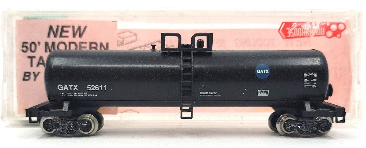 Roundhouse 8441 N Scale GATX 50' Modern Tank Car #52611 EX/Box