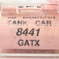 Roundhouse 8441 N Scale GATX 50' Modern Tank Car #52607 EX/Box