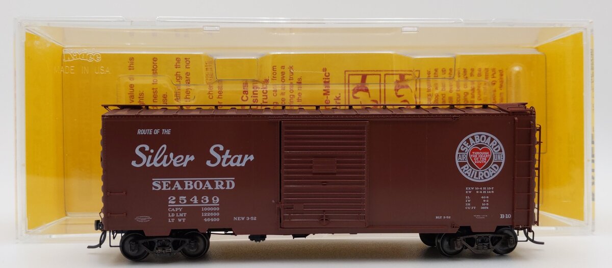 Kadee 5115 HO Scale Seaboard Air Line 40' PS-1 Boxcar #25439 EX/Box