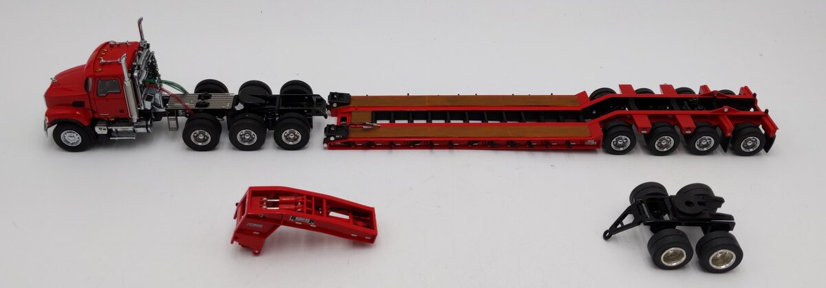 Sword Models 1:50 Scale Mack Granite with Rogers 4-Axle Flip Lowboy LN