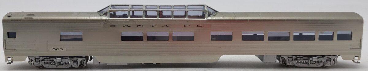 Lambert BRASS HO Nickel Plate Santa Fe Super Chief Dome Car #503 VG/Box