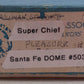 Lambert BRASS HO Nickel Plate Santa Fe Super Chief Dome Car #503 VG/Box