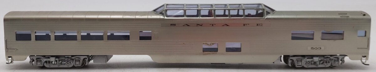 Lambert BRASS HO Nickel Plate Santa Fe Super Chief Dome Car #503 VG/Box