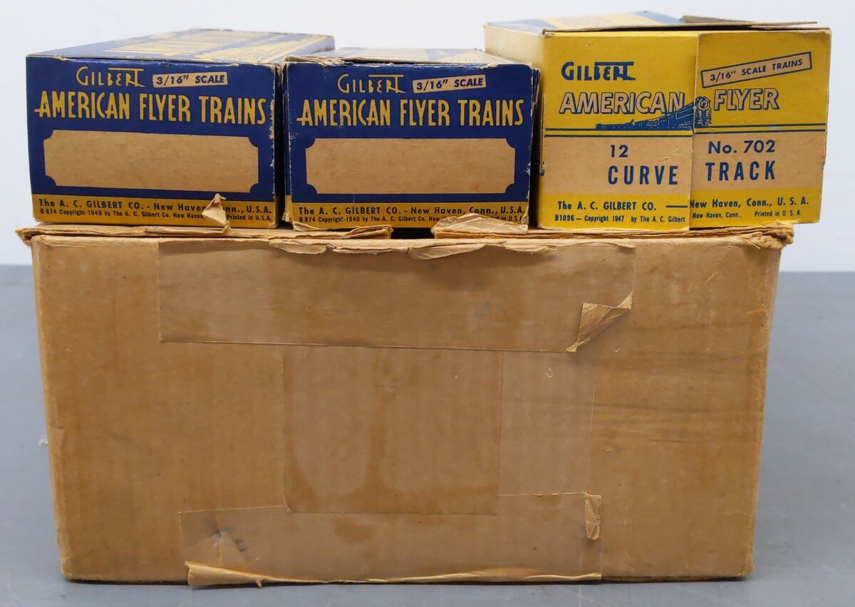 American Flyer 5306T S Vintage Silver Bullet Passenger Set VG/Box