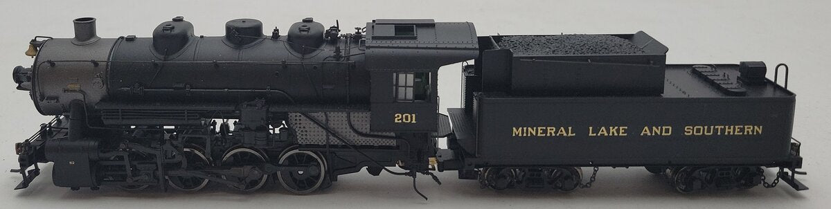 Proto 2000 HO Scale Custom Mineral Lake & Southern Steam Locomotive #201 EX
