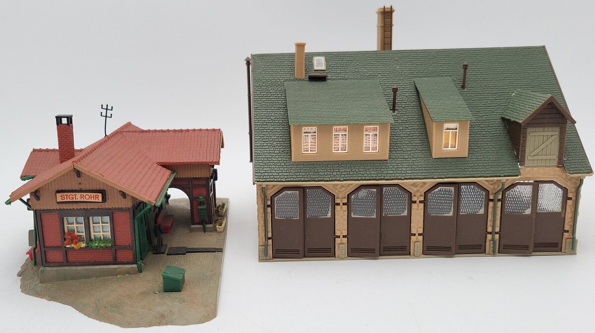 Vollmer, Faller, Kibri & Other HO Scale Assorted Buildings: 43560, 20745 [6] EX
