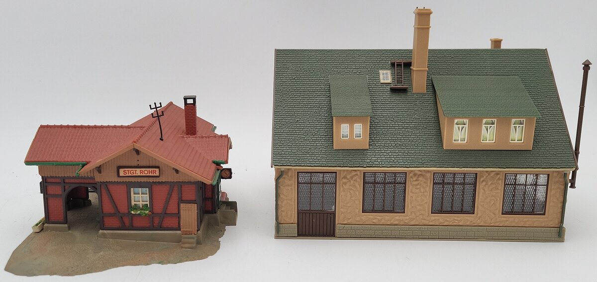 Vollmer, Faller, Kibri & Other HO Scale Assorted Buildings: 43560, 20745 [6] EX