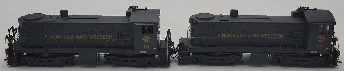 KMT HO BRASS Norfolk and Western Diesel Locomotives #12,18 [2] EX