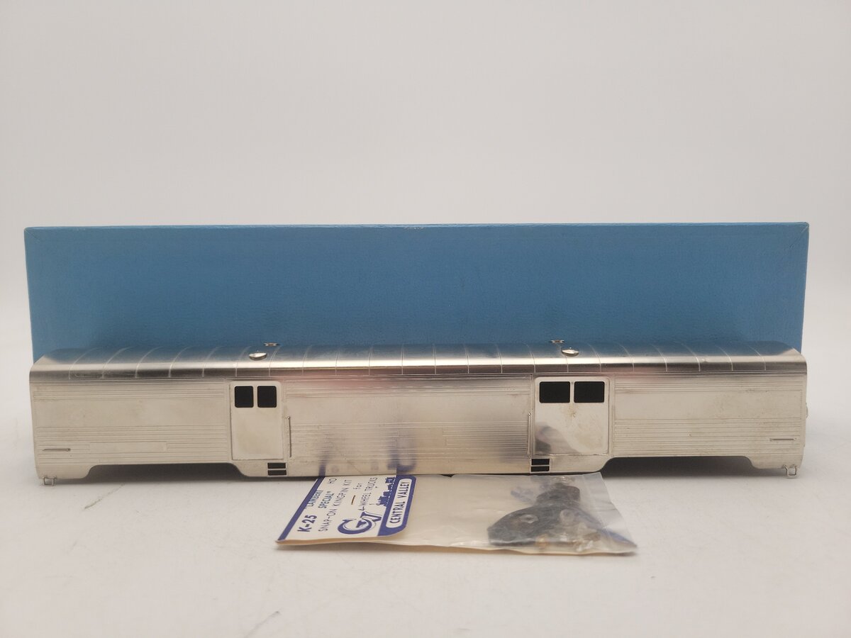 Lambert 871 HO Scale Nickel-Plated Brass Santa Fe Baggage Car VG/Box