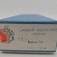 Lambert 871 HO Scale Nickel-Plated Brass Santa Fe Baggage Car VG/Box