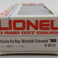 Lionel 6-9274 O Gauge Santa Fe Bay Window Caboose EX/Box