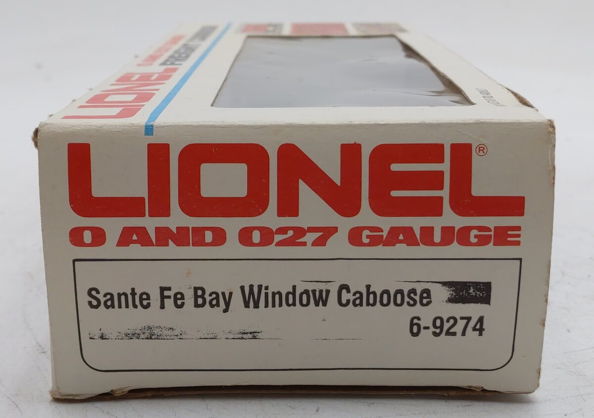 Lionel 6-9274 O Gauge Santa Fe Bay Window Caboose EX/Box