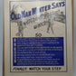 Vintage "Old Man Winters Says" No. 279 Safety Poster illus. R. Duckhardt (1946) VG