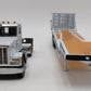 Sword Models SW2027-W 1:50 White Peterbilt 379 Tractor w/Nelson Ramp Trailer NEW