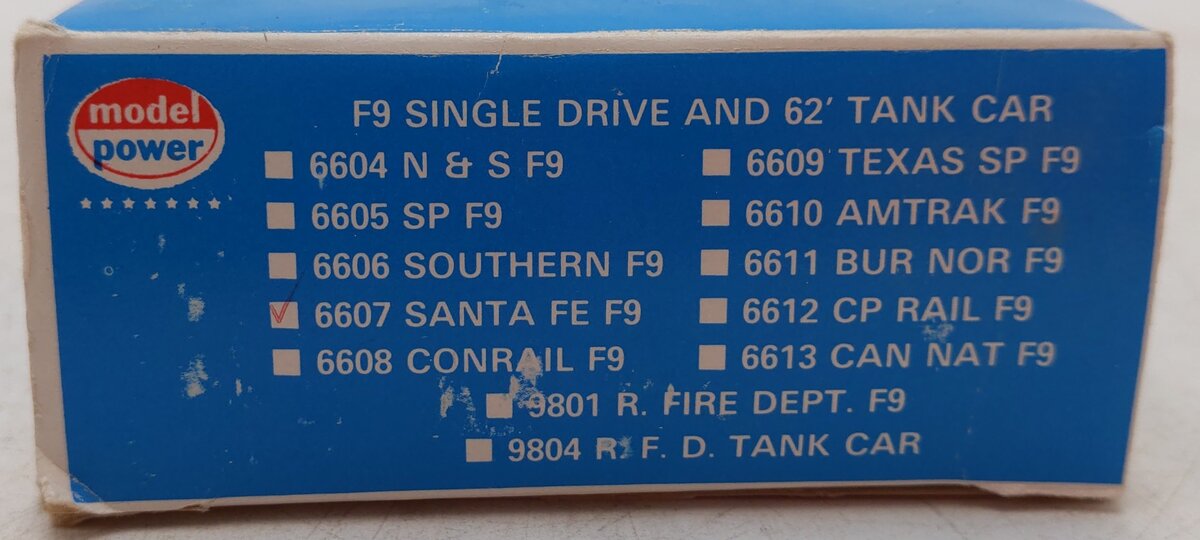 Model Power 6607 HO Santa Fe Diesel Locomotive VG/Box