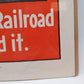 Vintage "Keep Them Moving Safely" No. 225 A.O.R.R Safety Poster (1942) VG