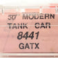 Roundhouse 8441 N Scale GATX 50' Modern Tank Car #52608 EX/Box