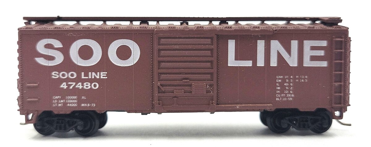 Atlas 3409 N Scale SOO Line Boxcar #47480 LN