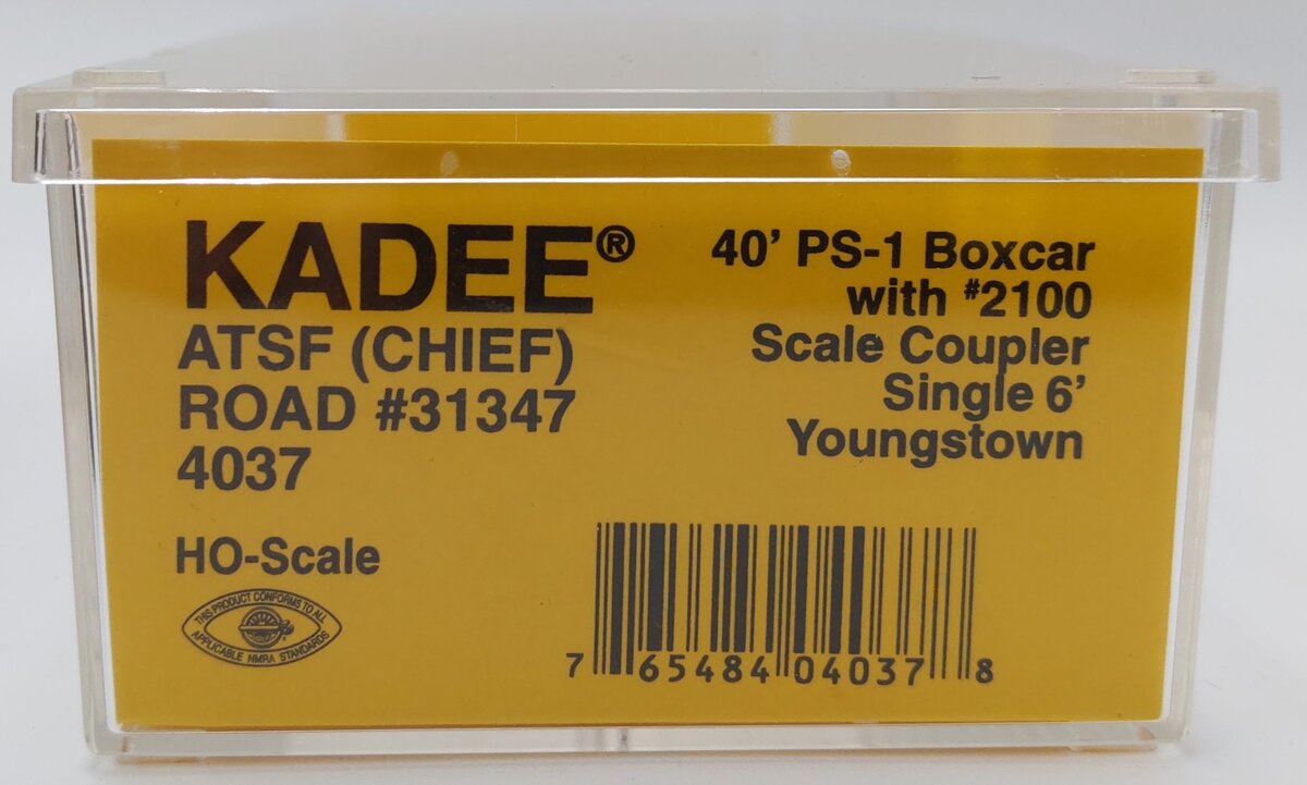 Kadee 4037 HO Scale ATSF 40' PS-1 Boxcar #31347 EX/Box