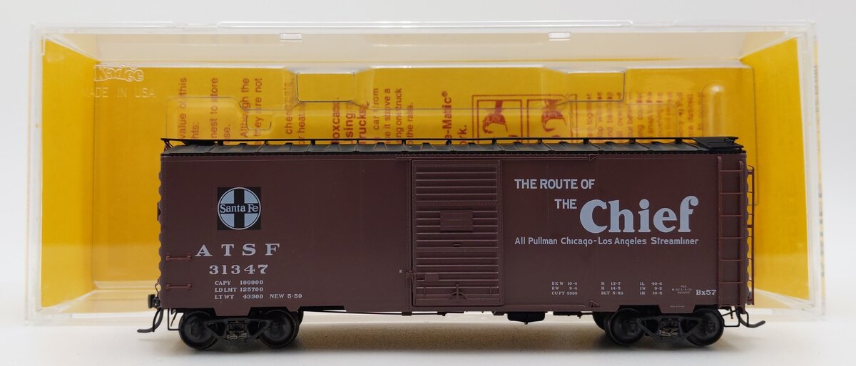 Kadee 4037 HO Scale ATSF 40' PS-1 Boxcar #31347 EX/Box