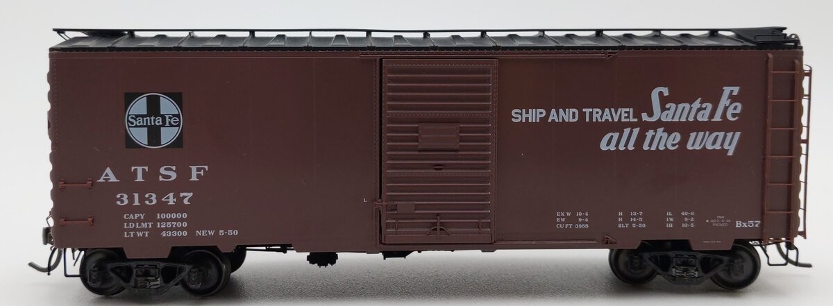 Kadee 4037 HO Scale ATSF 40' PS-1 Boxcar #31347 EX/Box