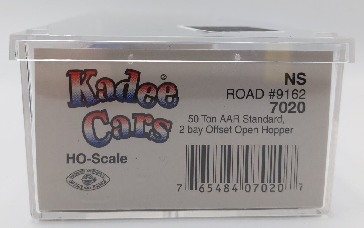 Kadee 7020 HO Norfolk Southern 50 Ton AAR 2-Bay Offset Open Hopper #9162 EX/Box
