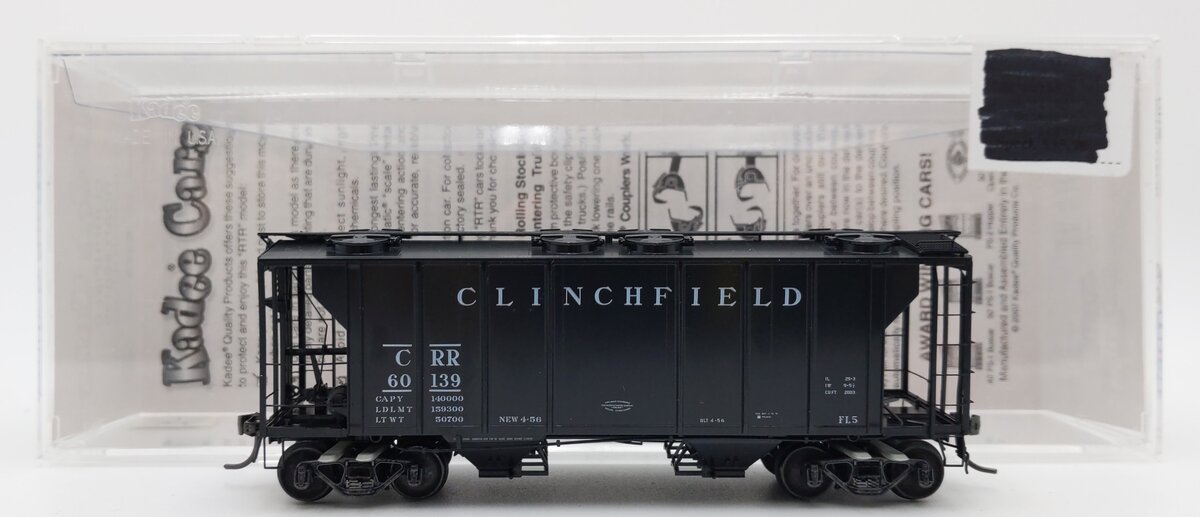 Kadee 8329 HO Clinchfield PS-2 Covered Hopper #60139 EX/Box