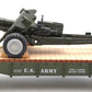 Lionel O Gauge US Army Flatcar w/USSR Artillery Gun #6424 - Custom EX