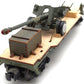 Lionel O Gauge US Army Flatcar w/USSR Artillery Gun #6424 - Custom EX