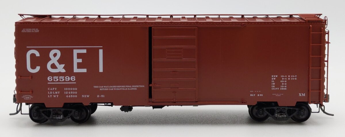 Kadee 4029 HO Chicago Eastern & Illinois 40' PS-1 Boxcar #65596 EX/Box