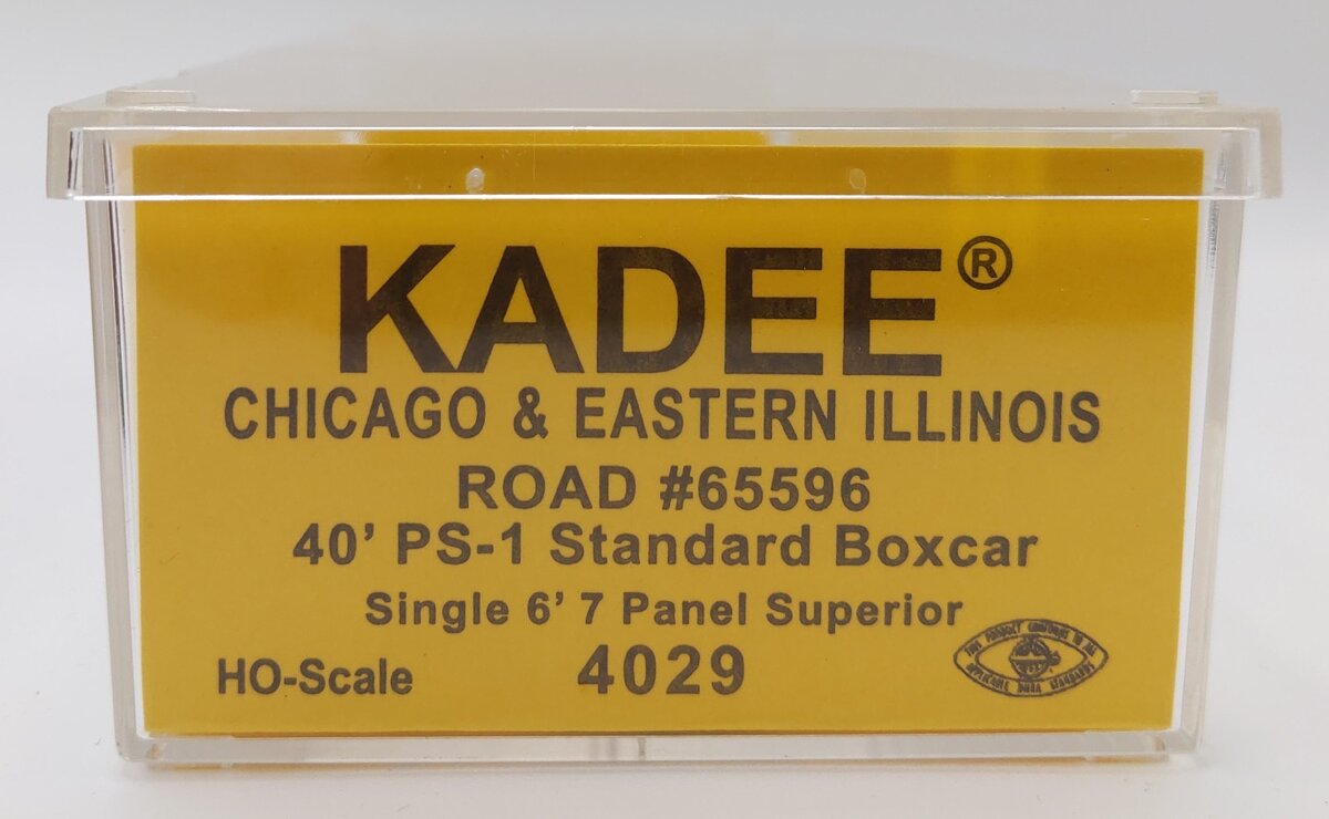Kadee 4029 HO Chicago Eastern & Illinois 40' PS-1 Boxcar #65596 EX/Box