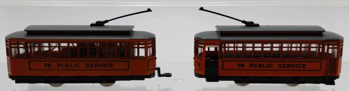 Model Power 7506 N Scale Brill Trolley with Dummy #70 EX/Box