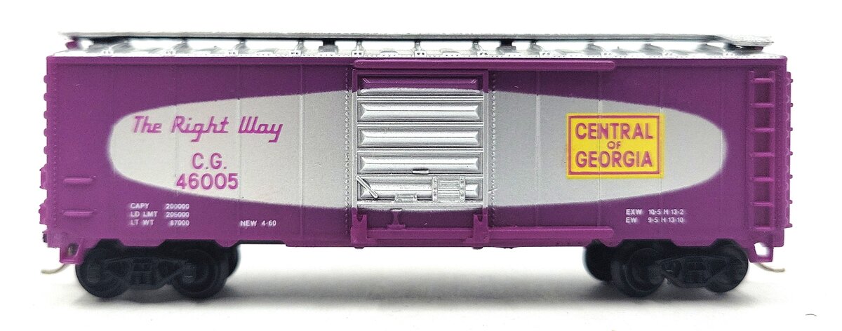 Model Power 3703 N Scale 40' Central of Georgia Boxcar #46005 LN/Box