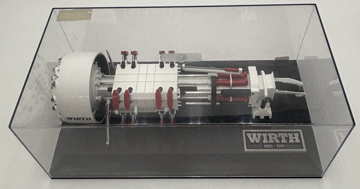 Wirth 1:50 Wirth Tunnel Boring Machine TBM 100th Year Anniversary Desktop Model EX
