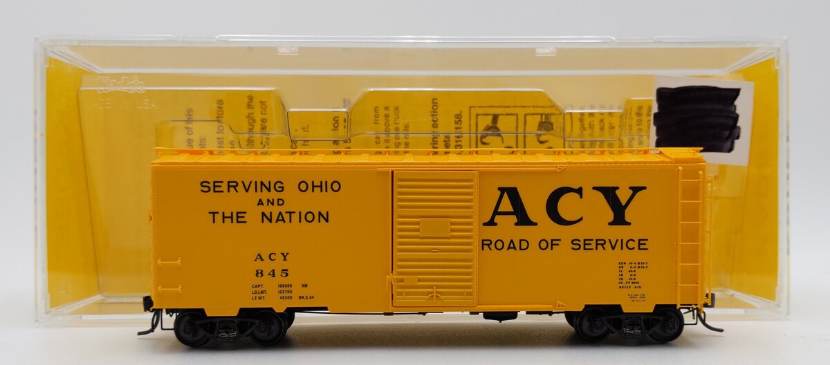 Kadee 4045 HO Akron, Canton & Youngstown 40' PS-1 Standard Boxcar #845 EX/Box