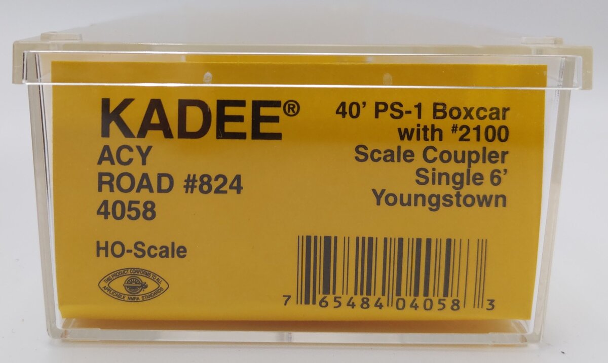 Kadee 4058 HO Scale AC&Y Box Car #824 EX/Box